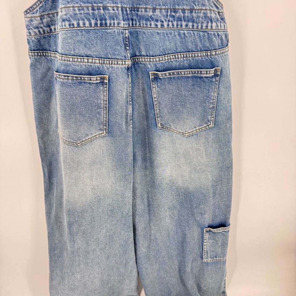 Cider Overalls XL Wide Leg Denim Carpenter Retro Boho Utility Streetwear Baggy - Picture 6 of 9